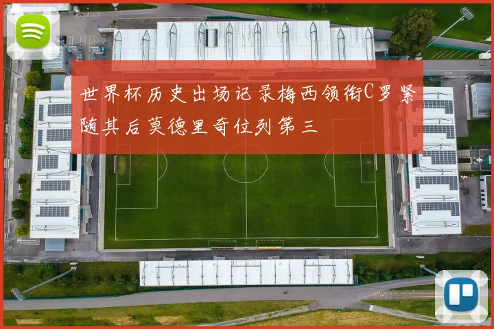 世界杯历史出场记录梅西领衔C罗紧随其后莫德里奇位列第三